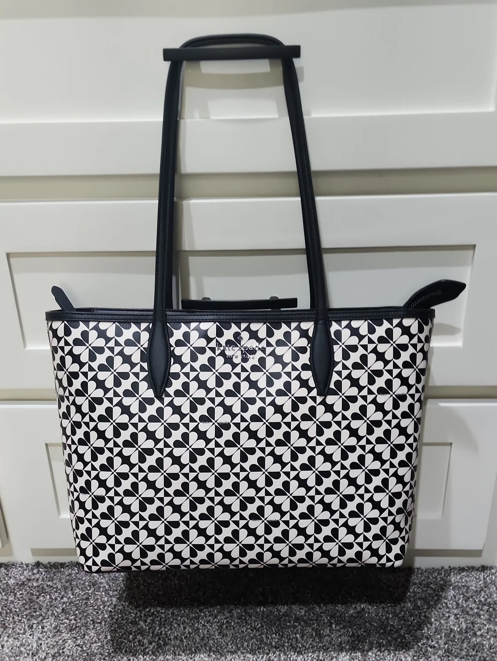 EUC Kate Spade Hollie Spade Clover Geo Large Tote